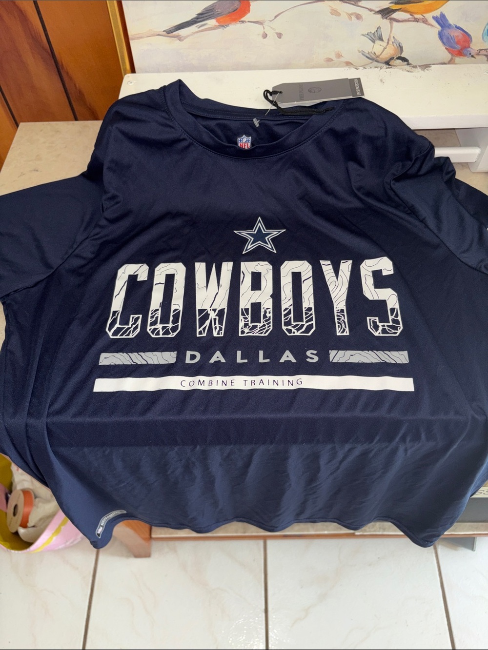 NFL Dallas Cowboys Navy Blue Combine Training Tee
